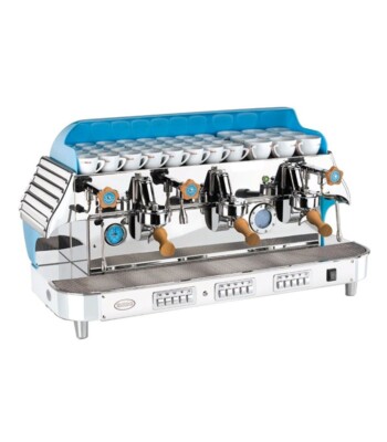 Elektra Z1A Barlume Chrome & Plexiglass Blue Espresso Machine   Limited Edition 