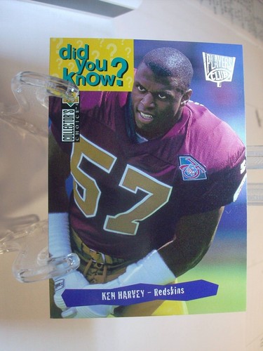 1995 UD Collector's Choice Player's Club #49 - Ken Harvey DYK Washington 95-462 - Foto 1 di 2