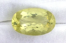 41.78 Carat Oval Natural Brazilian Brazil Citrine Gem Stone Gemstone EBS1446