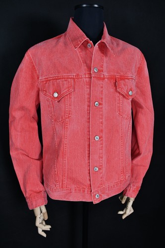 00s Levi's 70500 9163 Washed Red Men's Trucker Jacket size XL - Picture 8 of 10