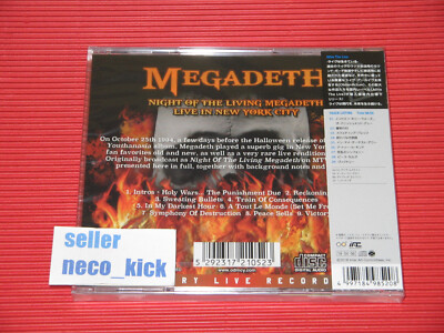 11B MEGADETH LIVE IN NEW YORK CITY 1994 JAPAN CD | eBay