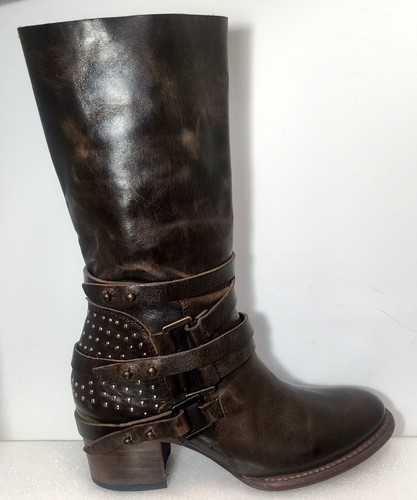 STEVEN COY BELTED STUDDED BOOT 
