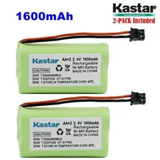 2 x 2.4V 1600mAh AA MSM Phone Battery for Uniden BT1007 BT-904 BBTY0700001