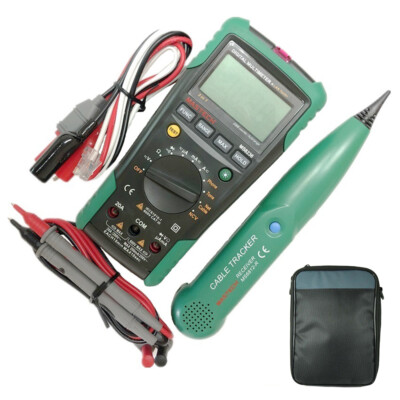MASTECH MS8236 2 IN 1 Digital Multimeter DMM + Network Cable Wire Track Tester