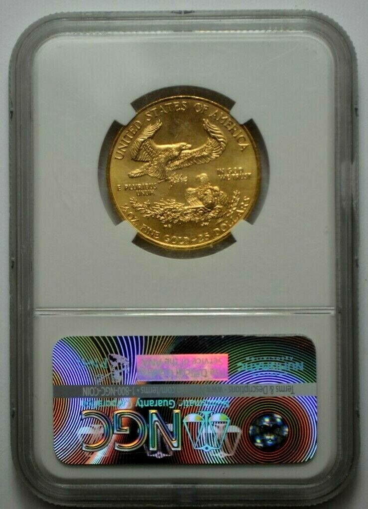 1999 $25 NGC MS68 Gold 1/2 oz American Eagle Coin Graded Bullion