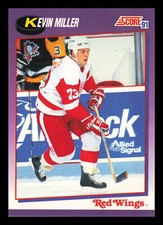 Kevin Miller #126 1991-92 Score American Detroit Red Wings Hockey