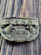 VTG 1990 B.A.S.S. Fishing Belt Buckle Bass Angler's Sportsman's Society #6