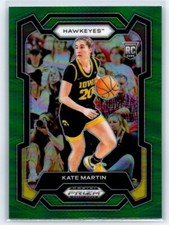 2024 Panini Prizm Draft Picks Kate Martin Green Prizm RC #62 Iowa Hawkeyes SP