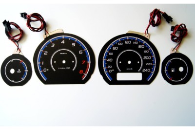 Rover 25 / MG ZR glow gauge plasma dials speedometer disc glow shift indicators MPH 
