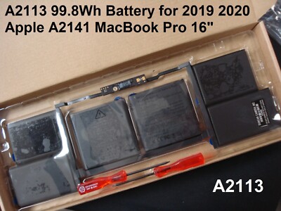 99.8Wh Battery for 2019 2020 APPLE A2141 MacBook Pro 16'' A2113 MVVL2LL/A EMC3347