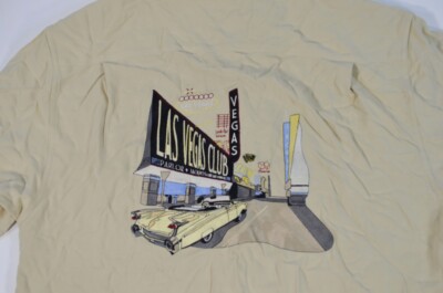 Nat Nast Silk Viva Las Vegas Limited Edition #228 Beige Men's Medium Shirt