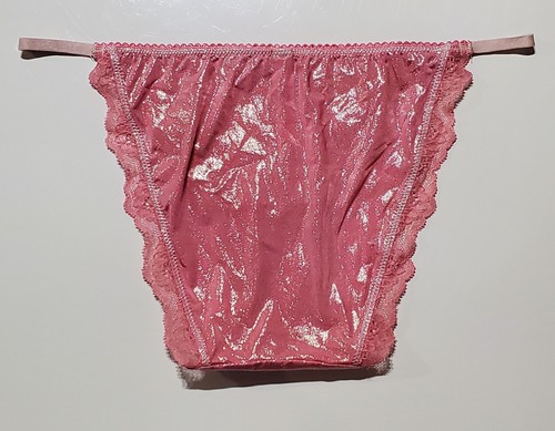 Victorias Secret Dream Angels String Bikini LACE Shiny 4/XS PINK Watermelon - Picture 6 of 7