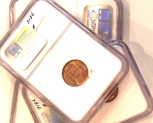 NGC---- 1935-D NGC MS-65 RD LINCOLN CENTS - Picture 2 of 2