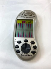 Excalibur LCD Backgammon Handheld Computer Game Travel Electronic Silver 8 Level