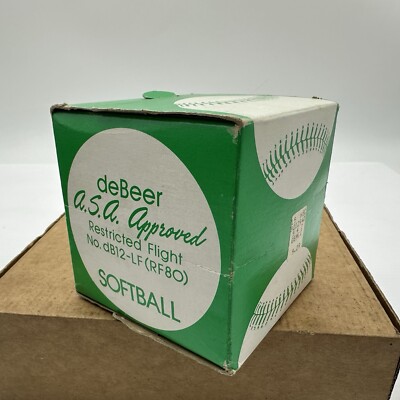 CORKER CLINCHER SOFTBALL CF12 J DEBEER & SONS Vintage 12 Ball - Boîte D'origine
