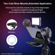 Portable T3 Teleprompter for Phone/Tablet/Camera Live Broadcast Vlogging
