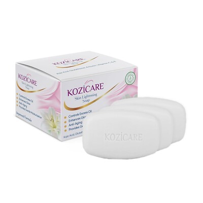 kozicare glutathione soap Skin Lightening with Kojic Acid 75gm (Pack of 3) revealing revitalized and smoother skin Is Kozicare soap is best