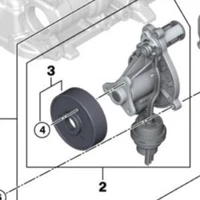 Water Pump 11517644810 with Thermostat 11537644811 for 2017 BMW 330E