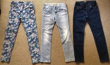 LOT OF 3 Kids Denim Cotton JEANS PANTS Lucky Brand John Galliano designer Georg