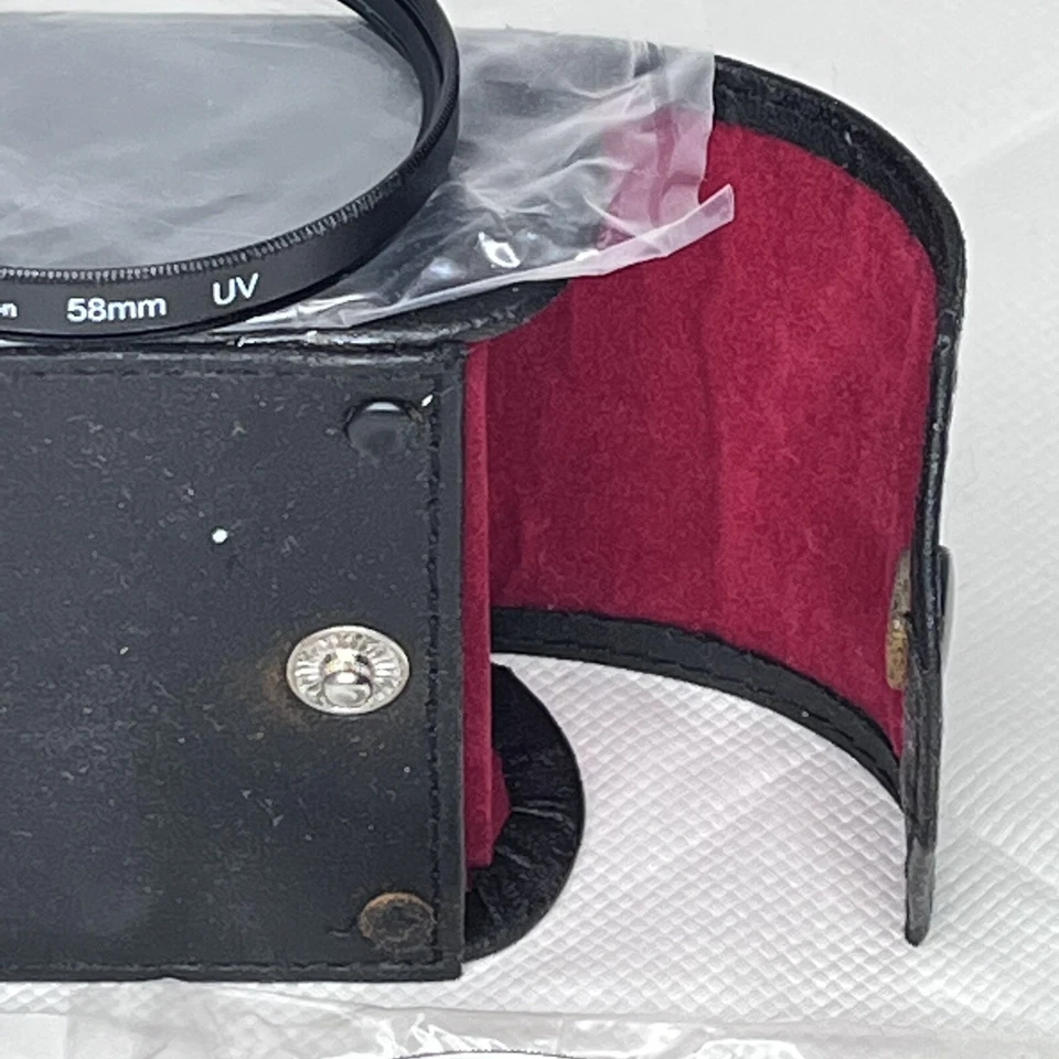 Japan Merkury Optics 58mm Camera Lens Set (UV, & PL) W/ Case ! Fast Shipping! - Image 3 of 4