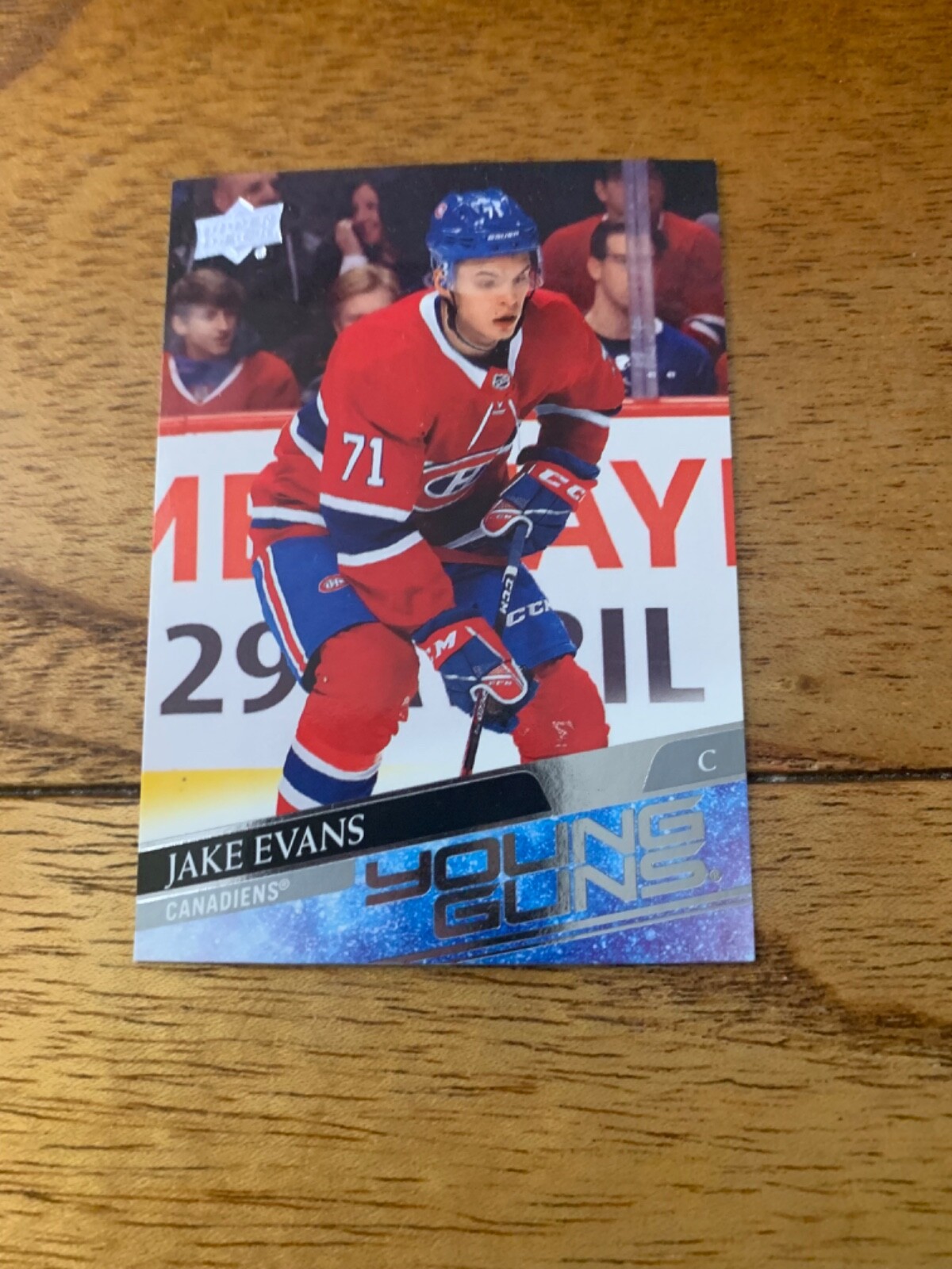Jake Evans 2020-21 Upper Deck YOUNG GUNS #247 Montreal Canadiens Rookie (RC)