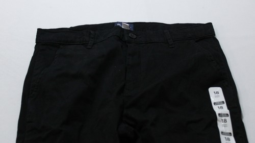 The Children's Place Boy's Uniform Stretch Straight Chino Pant EJ2 Black Size 18 - Picture 2 of 4