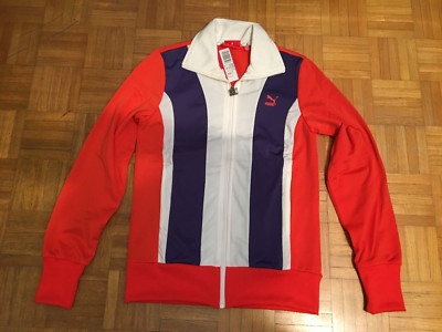 PUMA DAMEN SWEATSHIRT ZIP ACETAT VINTAGE ORIGINALS T7 TRACK JACKET 552422 GRÖSSE M
