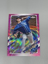 Daniel Lynch 2021 Topps Update Chrome ⚾️ Pink Wave USC34 Rookie RC KC Royals