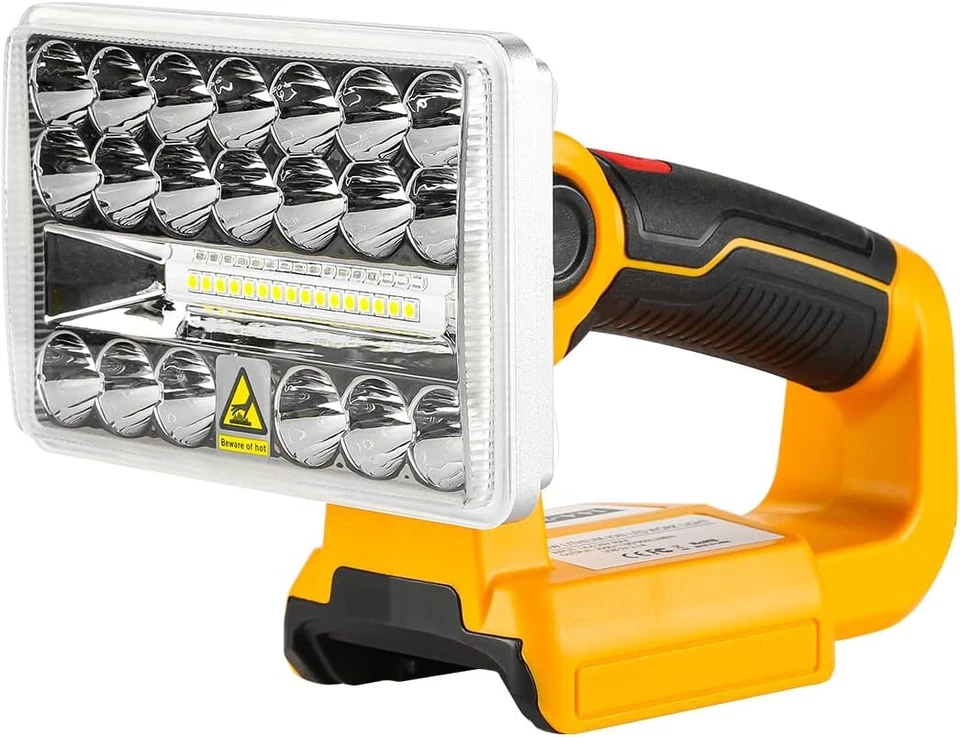 18W 2000LM Schnurloses LED Arbeitslicht für DeWalt 18V 20V DCB205 Li-Ion Akku - Bild 2 von 4