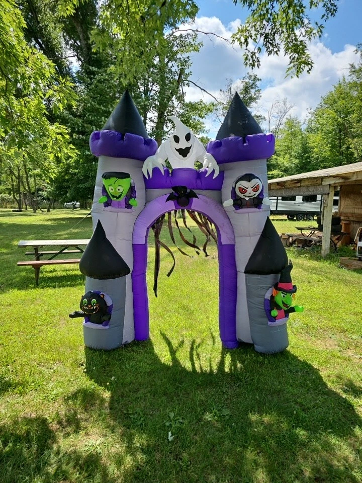 8ft Gemmy Airblown Inflatable Prototype Halloween Haunted House Arch #59752