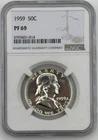 1959 PF69 Franklin Half Dollar 50C 90% Silver *SL