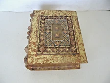 Decorative Vintage Book Shaped Trinket Storage Box