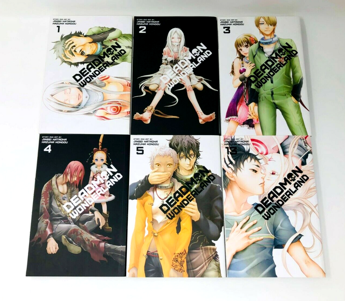 Dead Man Wonderland Volumes 1 2 3 4 5 13 English Manga Volume Lot