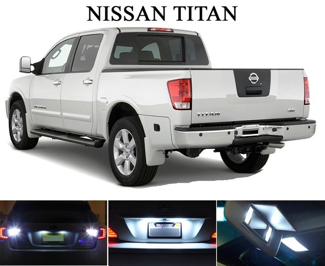 White LED Package License Plate + Reverse for Nissan Titan (4 Pcs) eBay