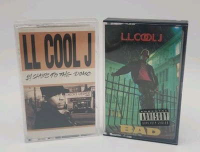 LL Cool J Vintage Cassete Tape Lot of 2 - 14 Shots To The Dome & Bad 