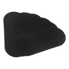 PVC Repair Patch, 212mm x 90mm x 0.9mm for Canoes Boat Black Pack of 6