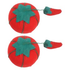 2Pcs Red Floral Wrist Pin Cushions Durable Needle Sewing Accessories