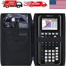 Elegante estuche de transporte de EVA para calculadoras gráficas Texas Instruments - todo negro