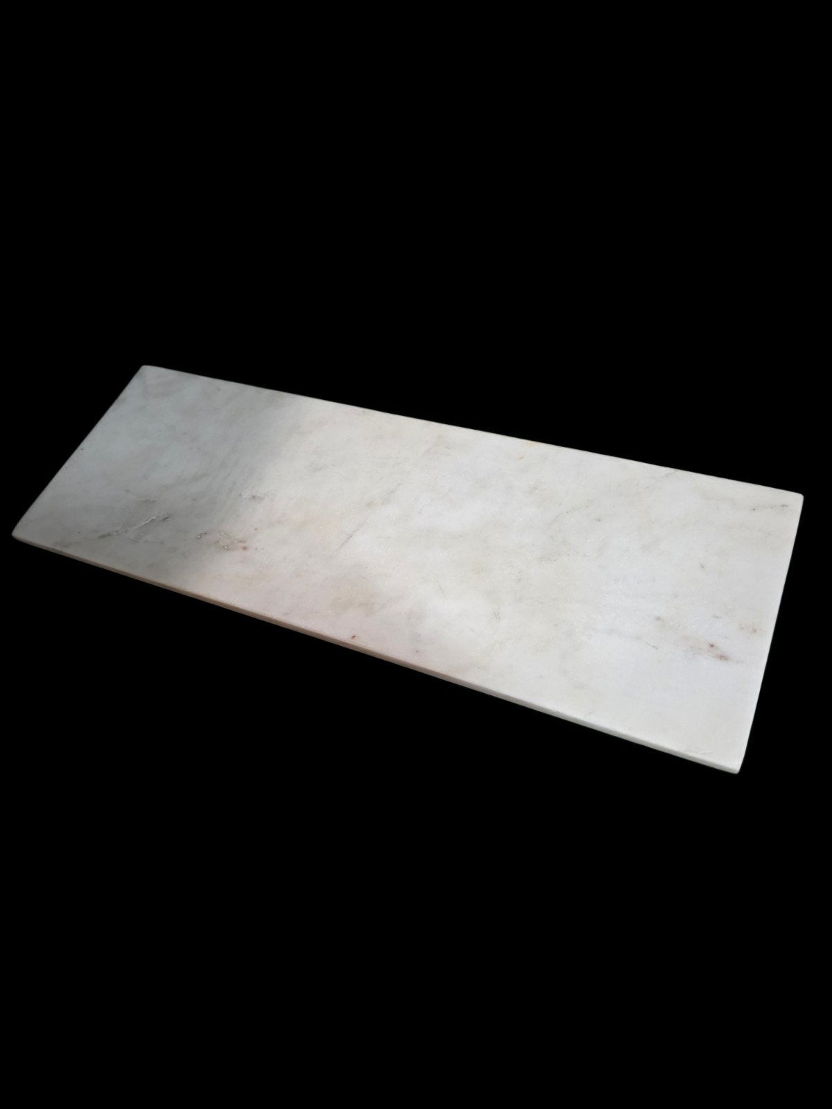 Large White Marble Rectangular Charcuterie Board for Cheese & Pastry Serving