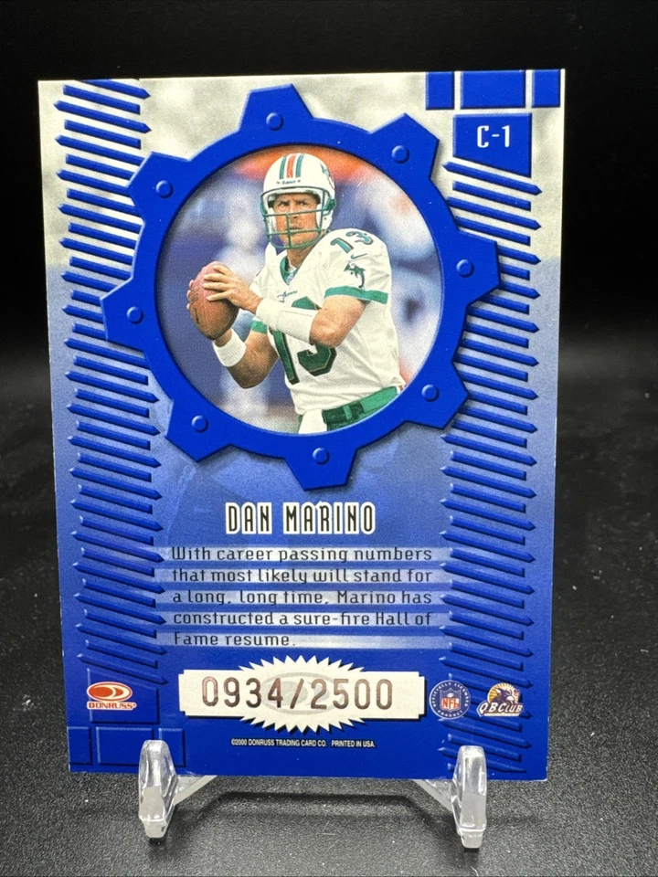 2000 Donruss Elite Craftsmen /2500 Dan Marino C-1 - Image 2 of 2