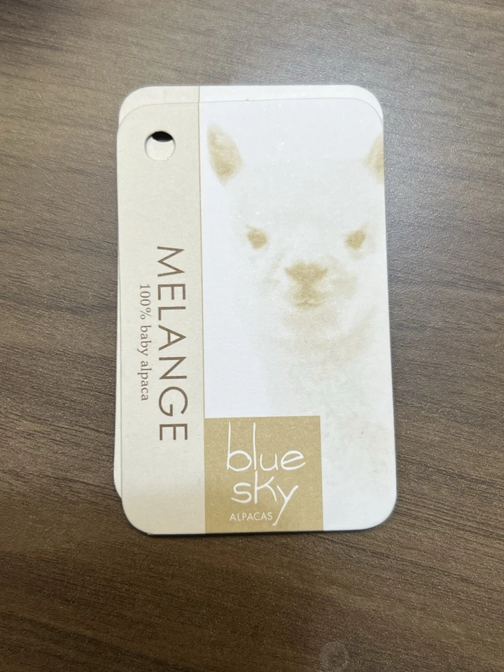 Hilo Blue Sky MELANGE SALSA #806 100 % bebé alpaca 50 gr/100 metros ea. Juego de 6 Foto 3 de 4