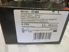 3m 07480 Scotch-brite Roloc Disc Coarse 2 Brown - Package Of 25