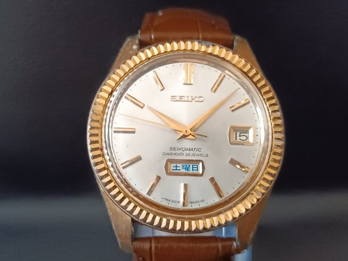 seiko seikomatic 6206 8080 jdm kanji gold gold