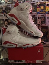 Size 10 - Jordan 6 White and University Red 2022