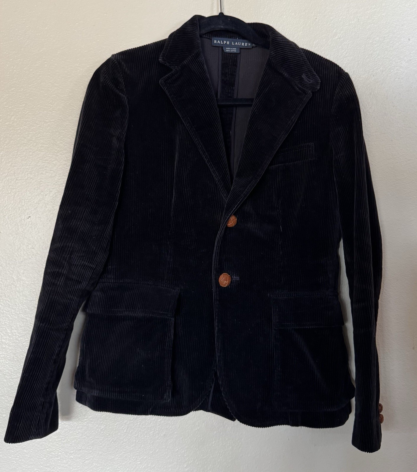 Ralph Lauren Women’s Corduroy Jacket With Leather Buttons