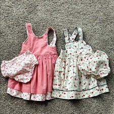 Lot of 2 Vintage Baby GAP dresses size 12-18 months