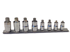 Snap On Tools Usa 8 Piece Metric Hex Bit Stubby Socket Driver Set 208eftamxsy
