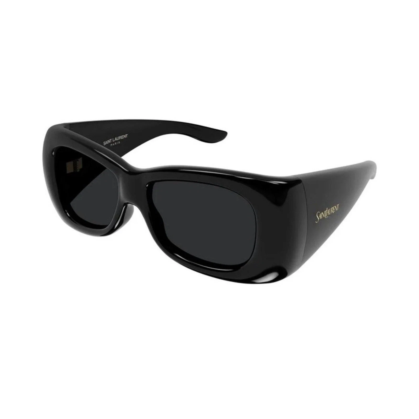 Saint Laurent — Saint Laurent SL 901 HOWL 001 Black Dark Grey Unisex Sunglasses Runway AUTHENTIC