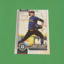 LOGAN GILBERT 2025 TOPPS SERIES 1 #66 MARINERS – DRAMATIC FACTORY MISCUT FOIL