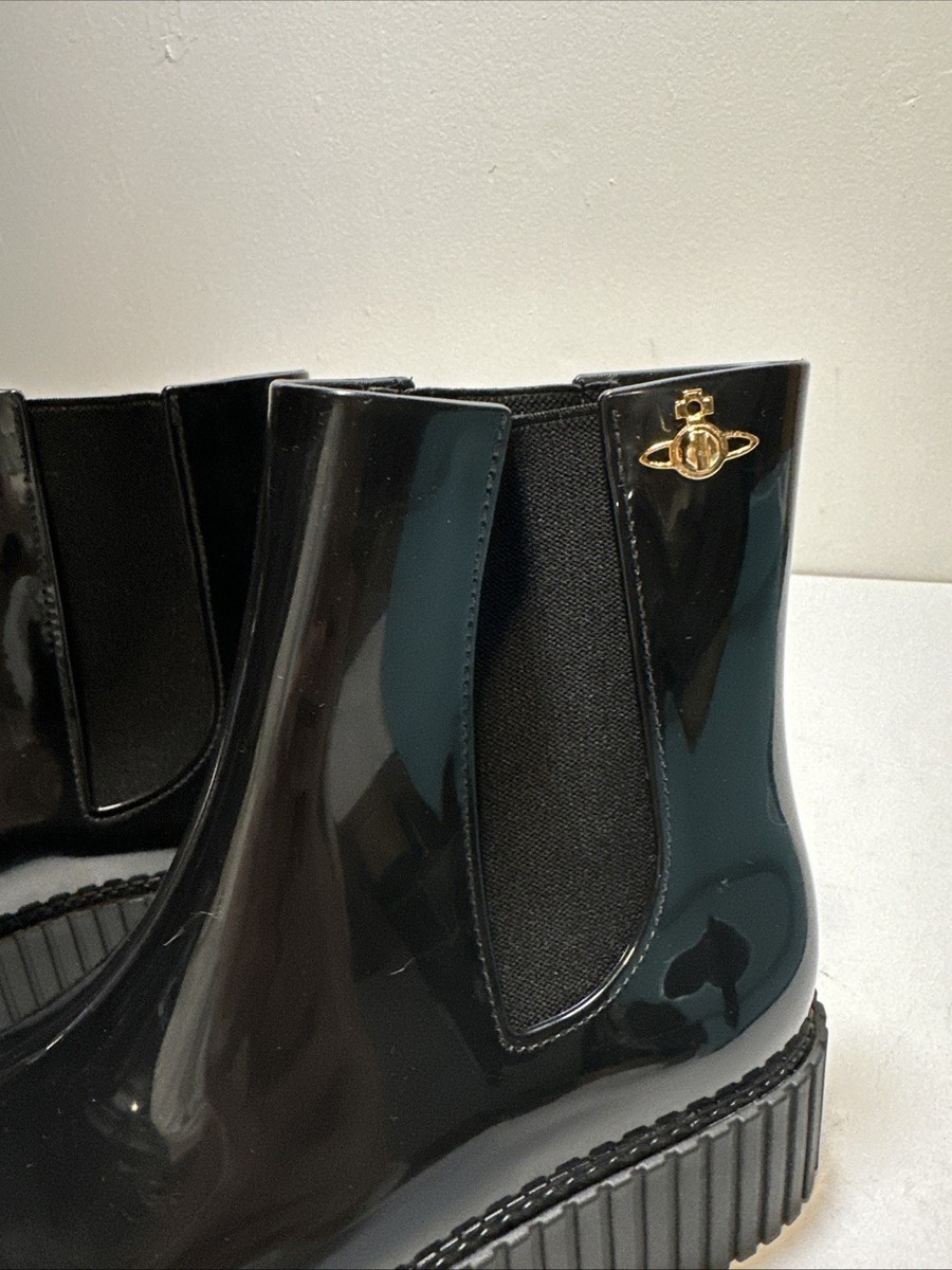 Vivienne Westwood Anglomania Melissa Chelsea Women's Black Rain